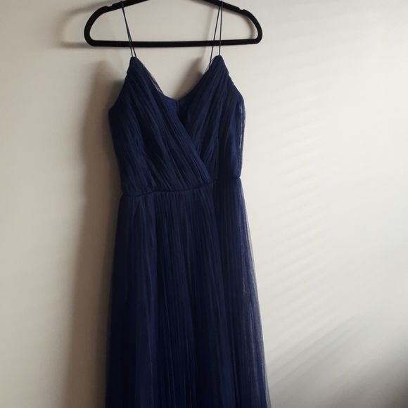 *TALL* Navy blue, floor length dress - Picture 3 of 3